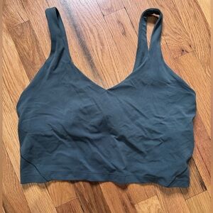 Lululemon Align Crop Tank Dark Green sz 14